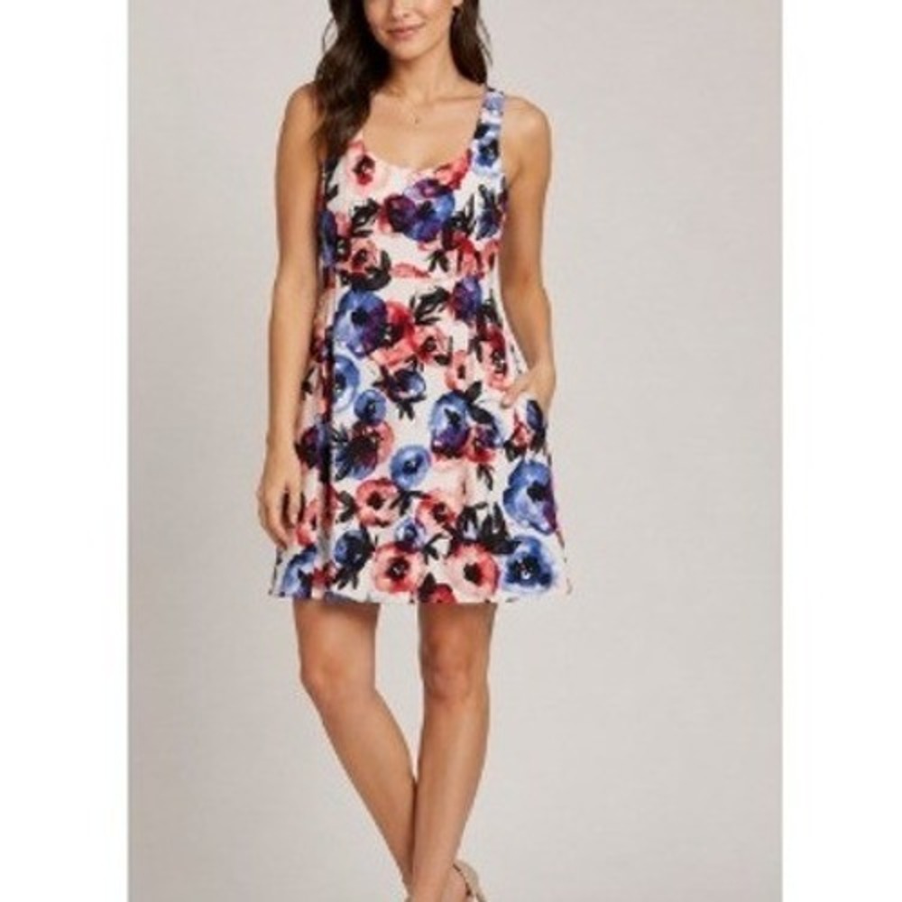 Luxe by Carmen Marc Valvo Women's Multi Floral‎ Print Maximalist Dress Size 16W